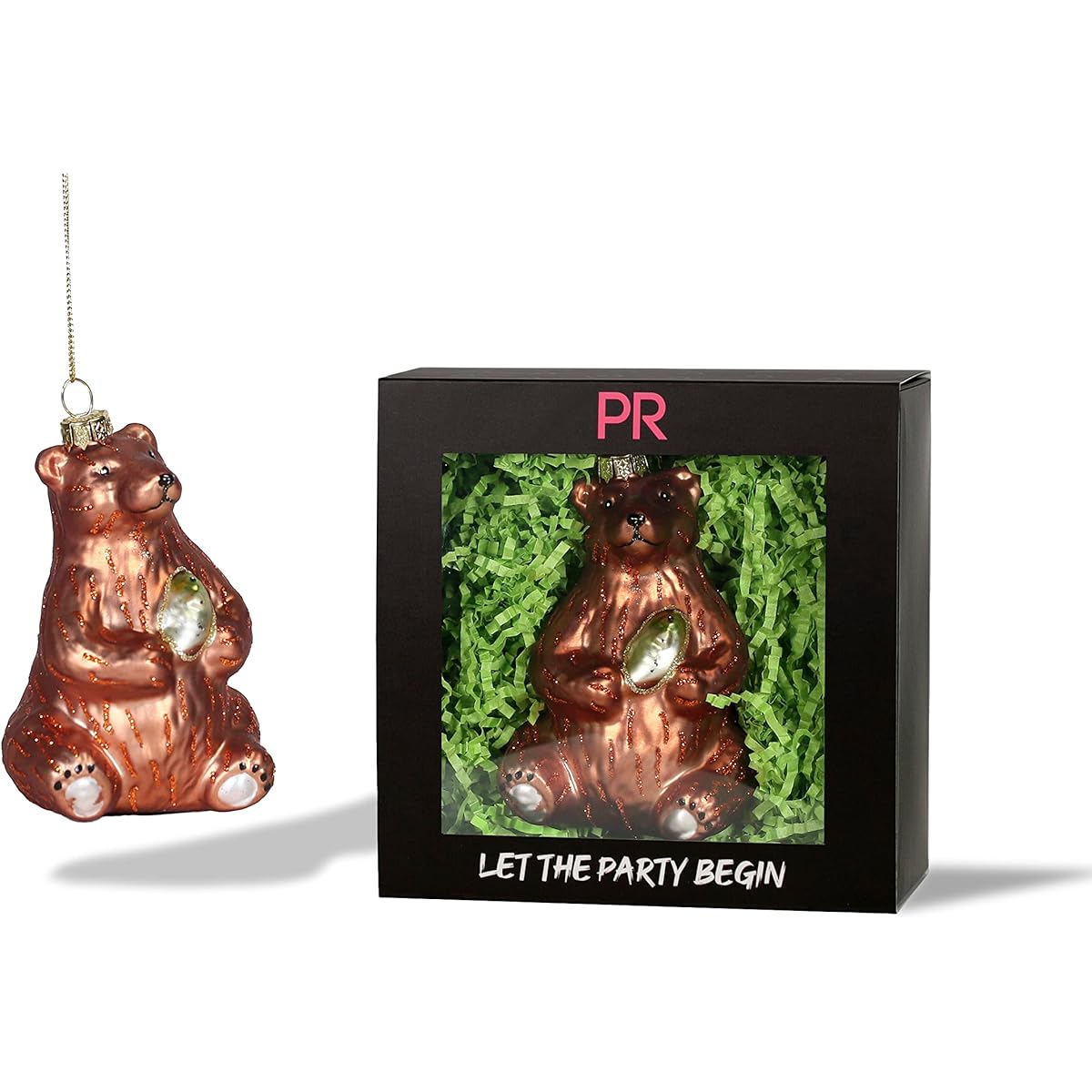 Party Rock | Fish and Bear Glass Ornaments | Animal Collection
