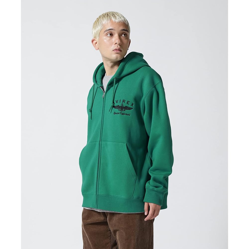 [Avirex] VARSITY LOGO SWEAT PARKA/Varsity Logo Sweatshirt Hoodie Men's 783-2231004