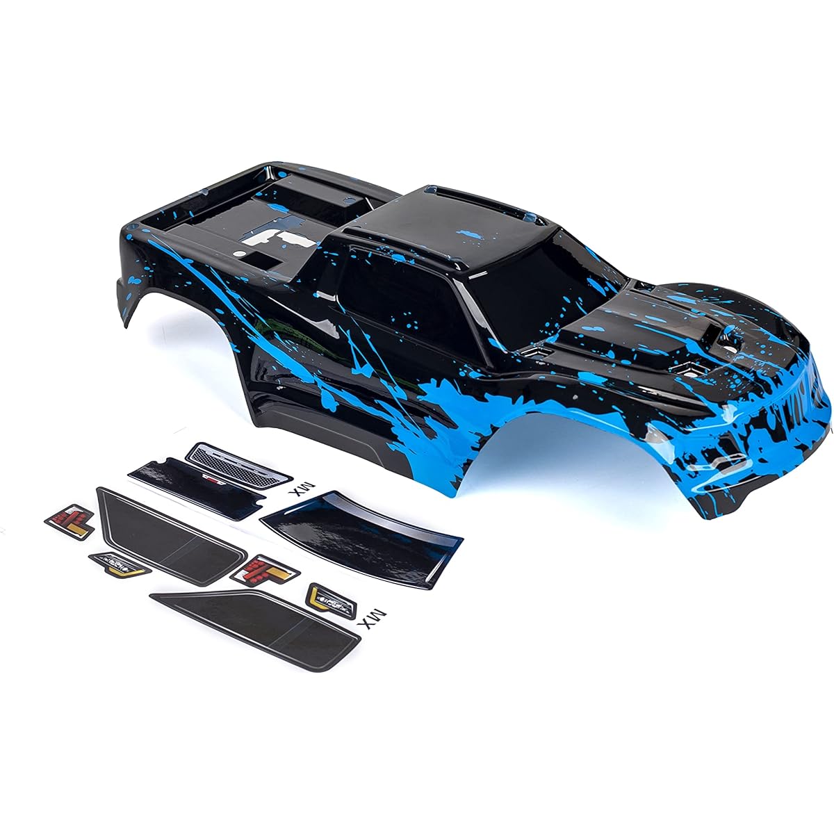 Custom Body Muddy Blue Style V1 Traxxas Maxx 1/10 4X4 4WD Truck Shell Cover (Truck Not Included) MX-MBL-01