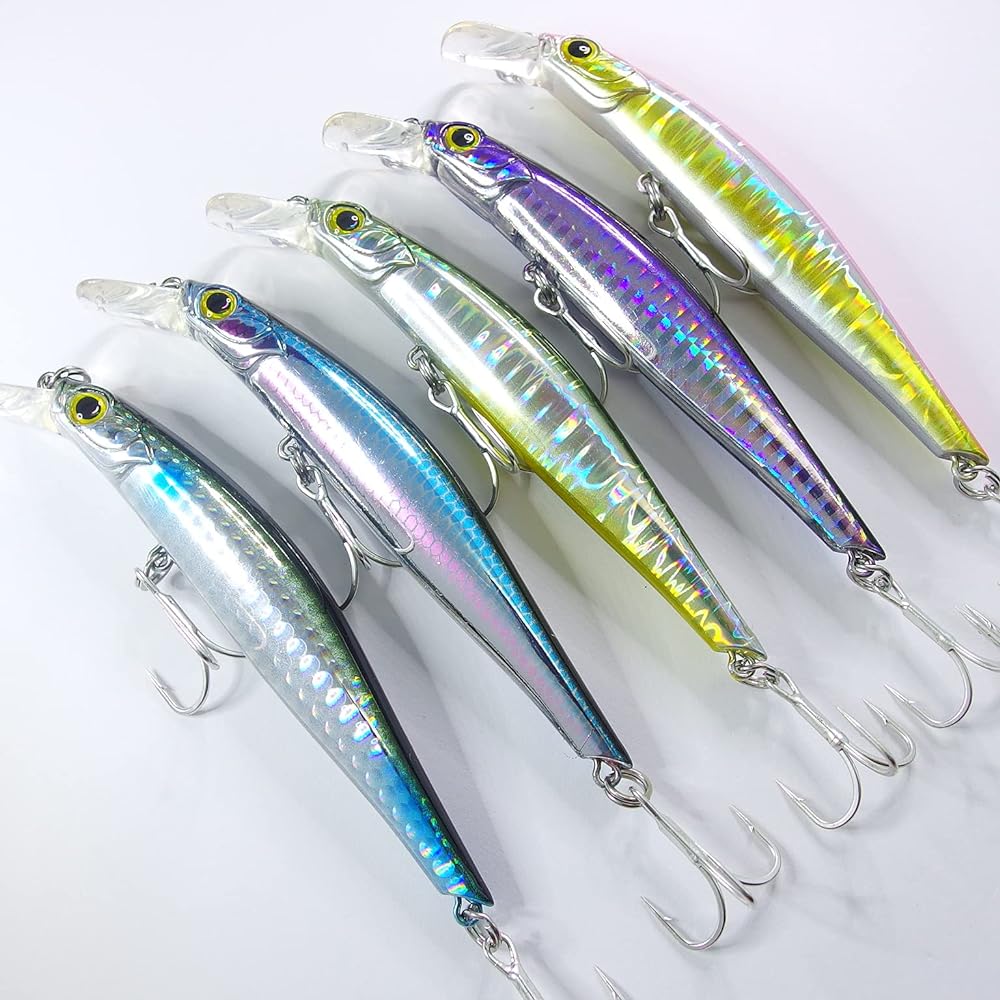 [Momo Lure] Momo Lure Swimmer 105 18g Sinking Minnow Seabass Lure Small Blue Fish Assorted Set
