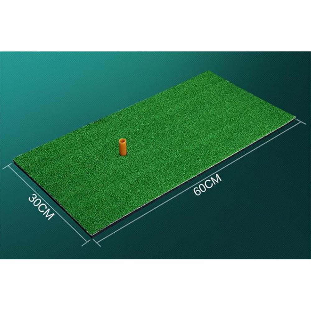 Golf practice mat with 30 urethane balls for home indoor practice artificial turf golf mat 30 x 60 cm