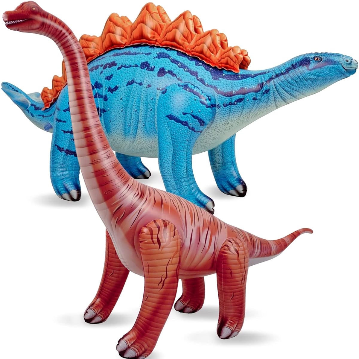 HOHQB Inflatable Large Dinosaur Toys Dinosaur Birthday Party Decorations Explode Dinosaur Balloons Dinosaur Birthday Party Supplies Jumbo Brachiosaurus Stegosaurus for Kids Boys Girls