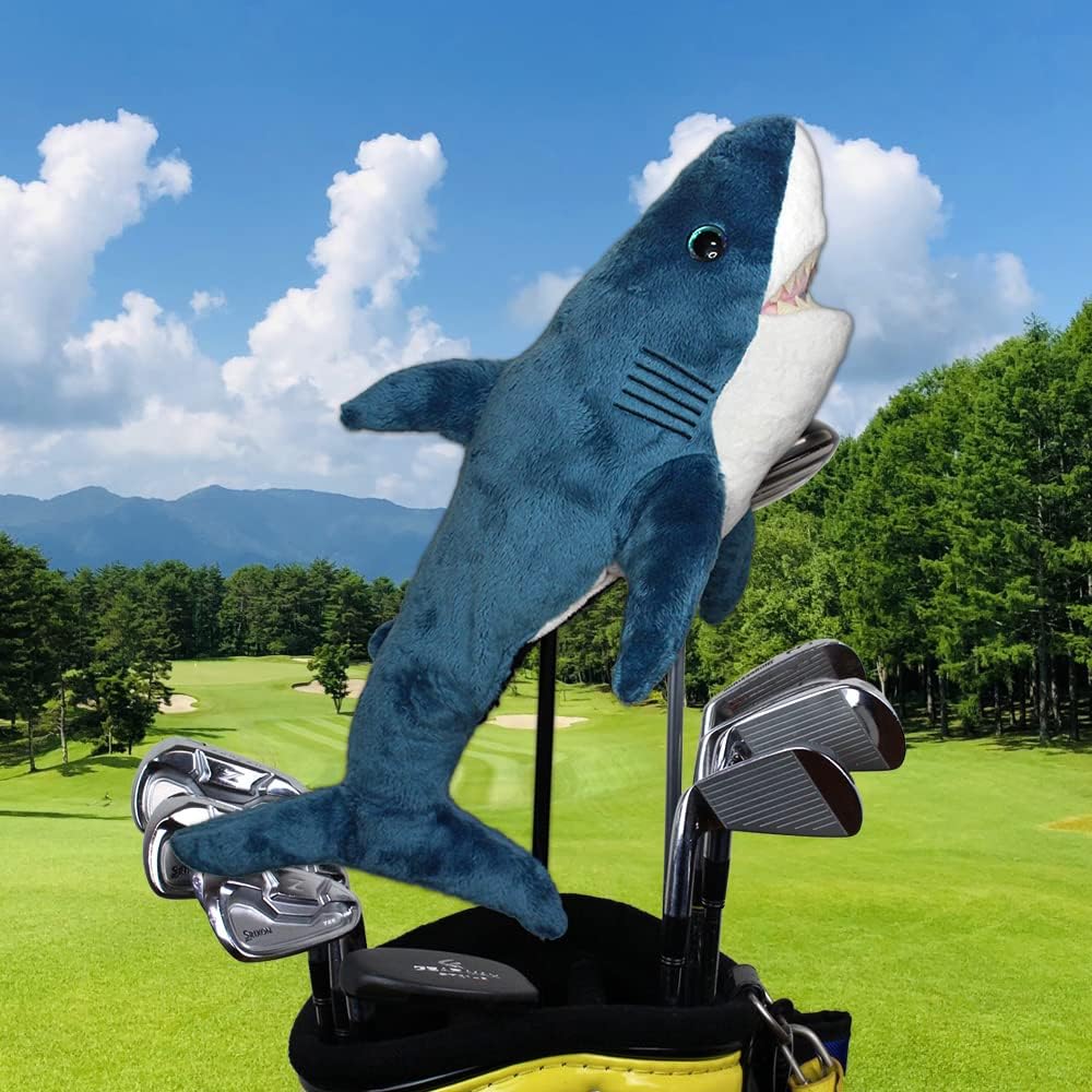 Hokushin Trading Shark Head Cover for Driver OHC0023 Blue