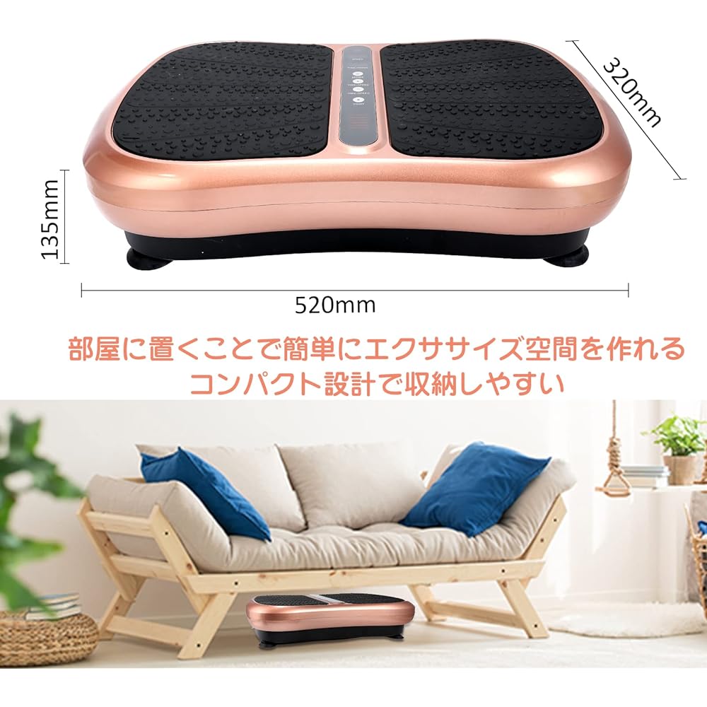 [2023 Latest] Buru Buru 3D KKincJon Vibration Machine Popular Diet Equipment Buru Buru Machine Balance Wave Quiet Popular 180 Level Vibration Adjustment Fitness Equipment Remote Control Compatible Music Player Function Indoor Exercise Equipment Core Stre