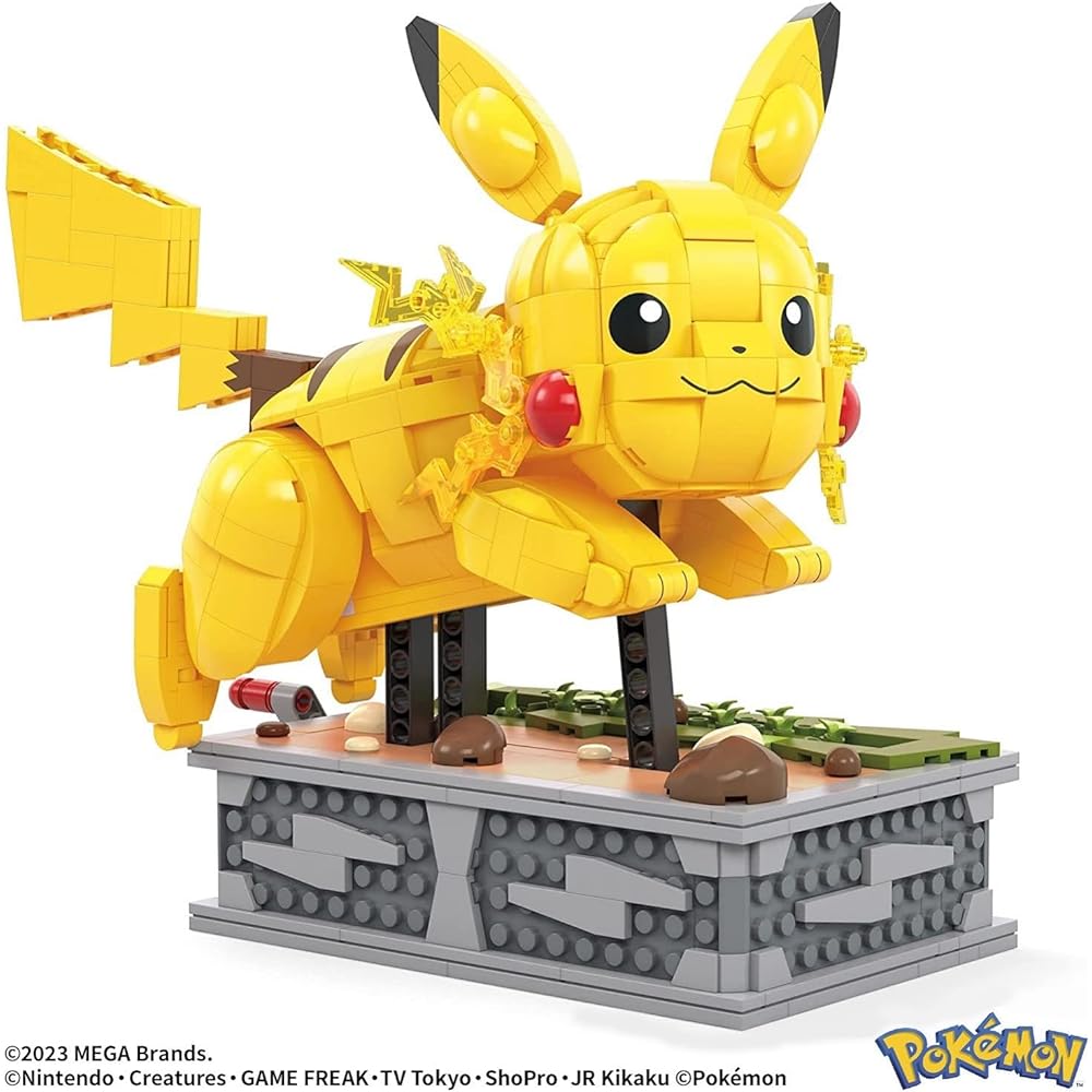 MEGA BLOKS Pokemon Pikachu runs! Moving Pikachu [Block set] [Number of pieces: 1095 pieces] [12 years old and up] HGC23