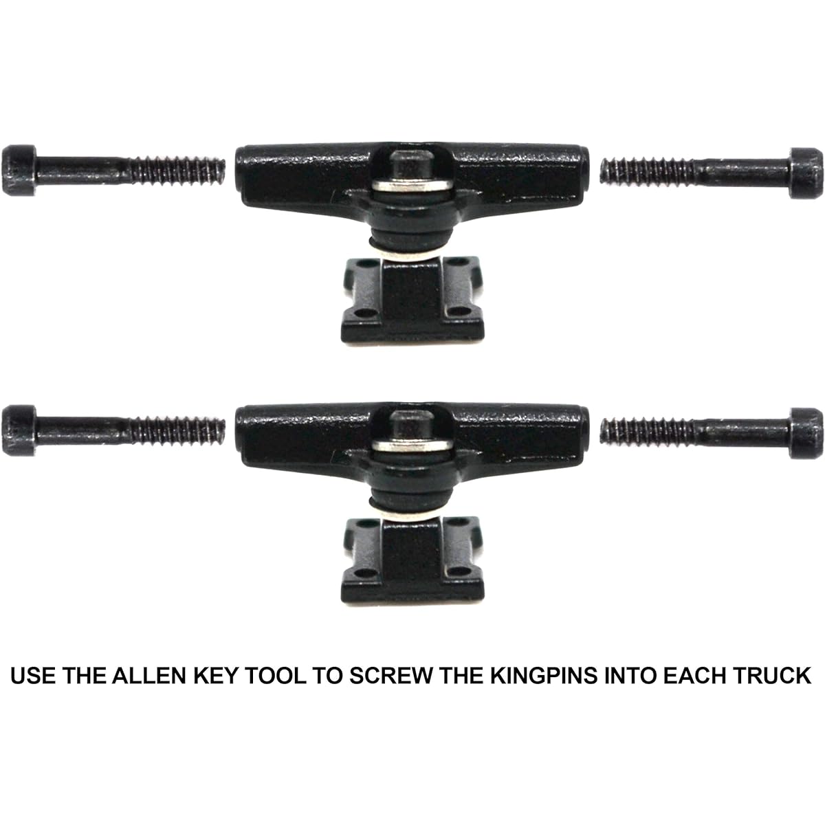 Cheek Tuning Adjustable Width Fingerboard Track Lock System Allen Key Kingpin Style Black