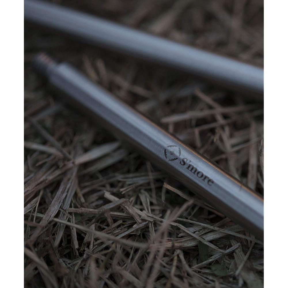 S'more Stainless Tripod Camping Tripod Tripod Tripod Stainless Steel Cookware Lightweight 428g Compact Camping Outdoor Solo Camping Chain Adjustment Logo Stylish Storage Bag Storage Case