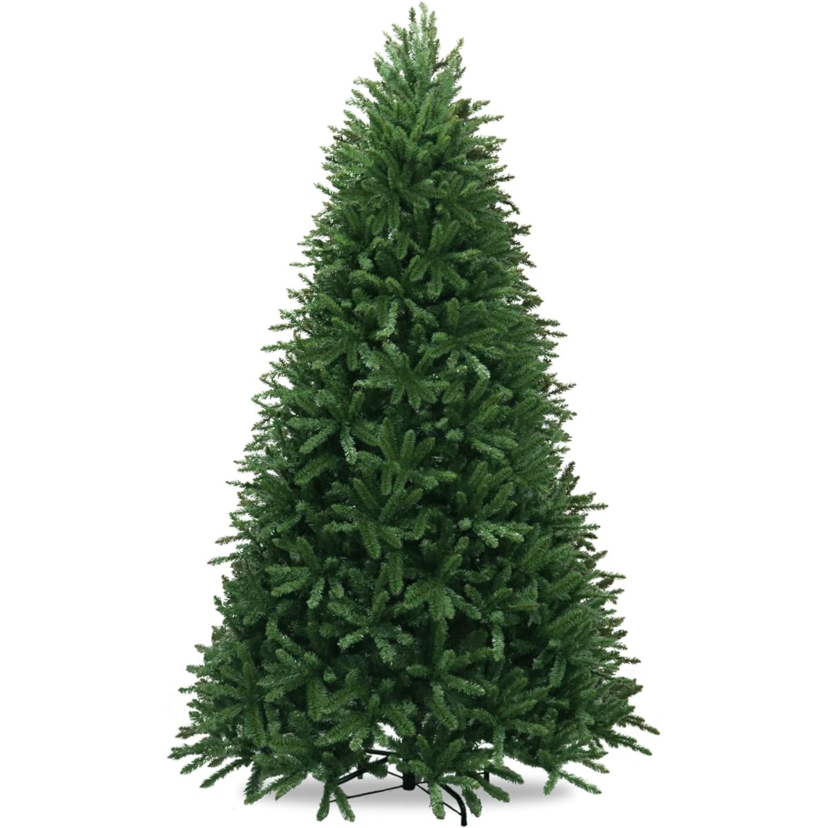 New One 7.5ft Christmas Tree Unlit Prefabricated Artificial Christmas Tree with 2476 Branch Tips Easy to Assemble Christmas Tree with Metal Stand