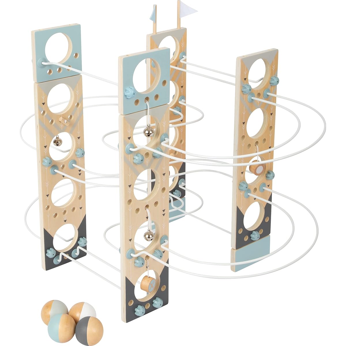 Small Foot Modular Marble Run Made of wood Easy to disassemble and store in a space-saving manner Prod. No. 12234
