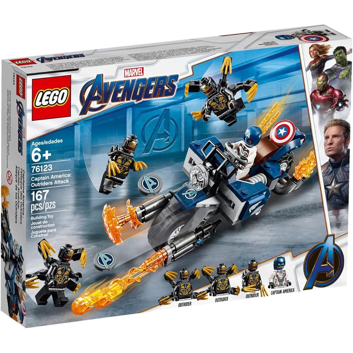 LEGO Super Heroes Captain America: Outrider Attack 76123 Blocks Toys for Boys