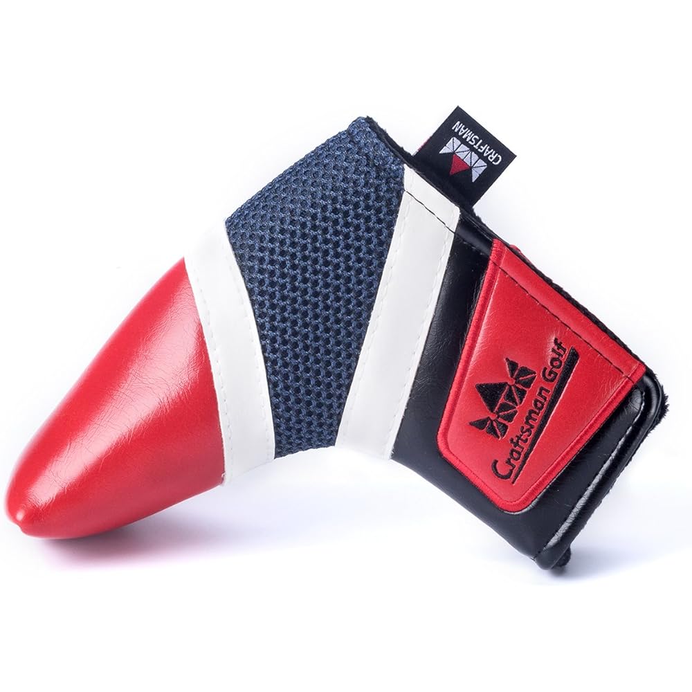 Craftsman Golf Classic Red White Blue Blade Putter Cover for Scotty Cameron Odyssey