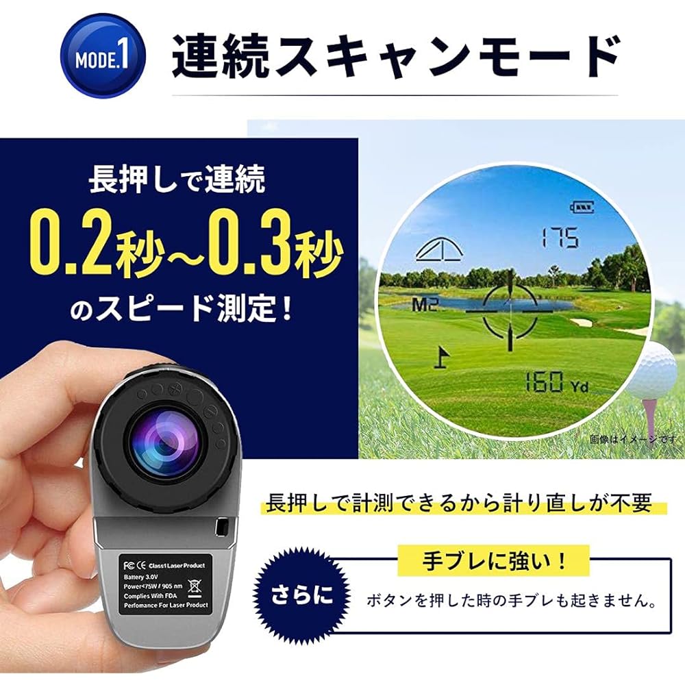 [Official] PEAKPULSE Golf Distance Meter Laser Distance Meter Optical 6x Telephoto Slope Correction Pinlock Continuous Measurement Up to 660YD Compact Highly Transparent LED Screen Golf Scope IPX5 Waterproof Distance Measuring Instrument Golf Goods Class