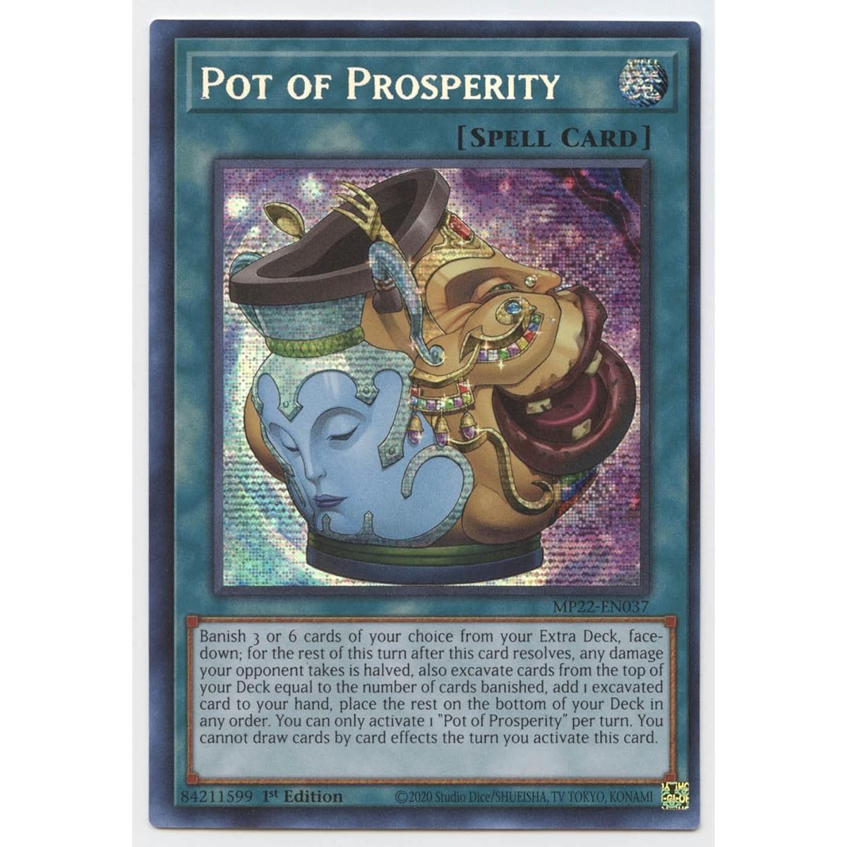 Pot of Prosperity MP22-EN037 Prism Secret Rare First Edition