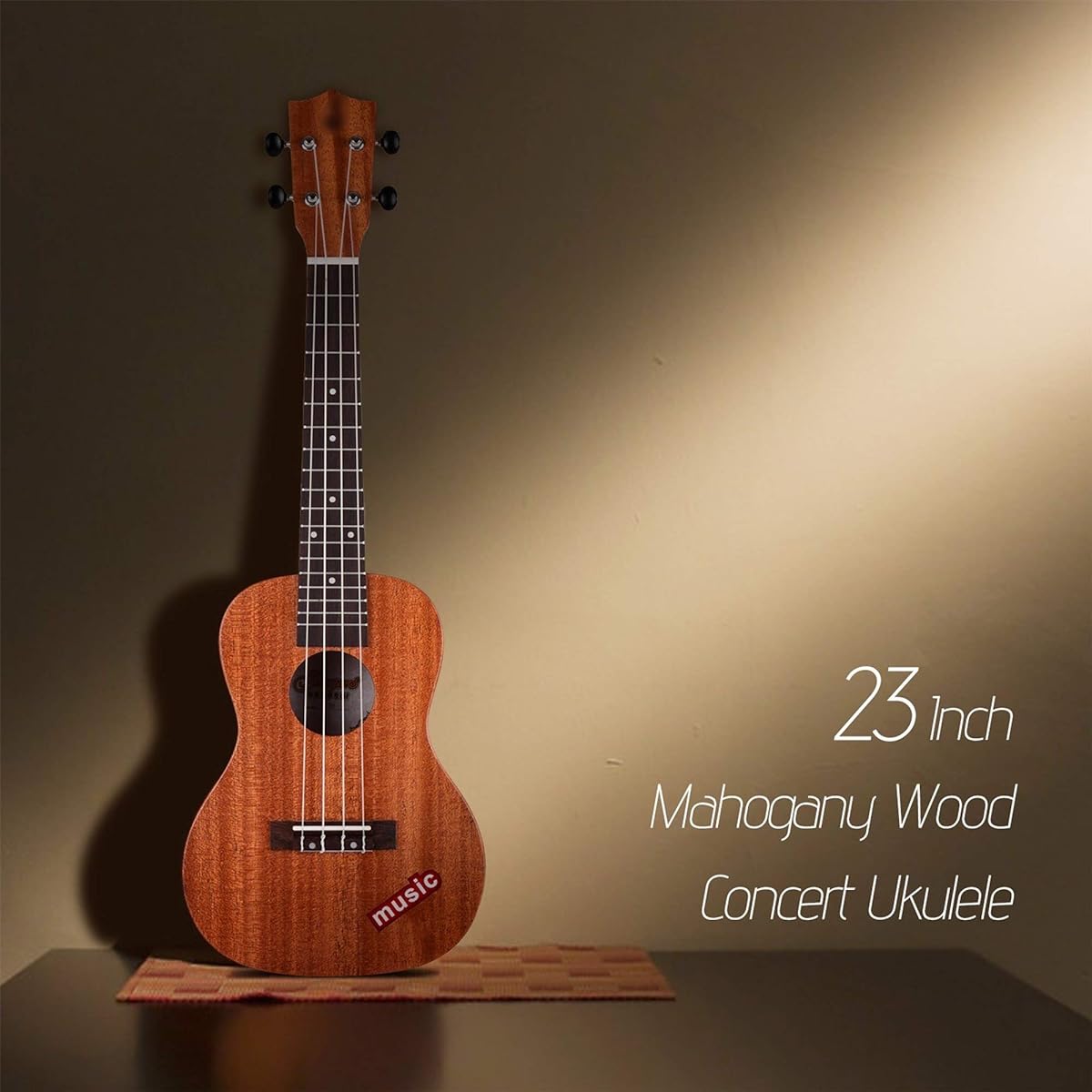 Ukulele 23 inch Concert Ukulele Mahogany Wood Hawaii Guitar Musical Instrument Ukulele,