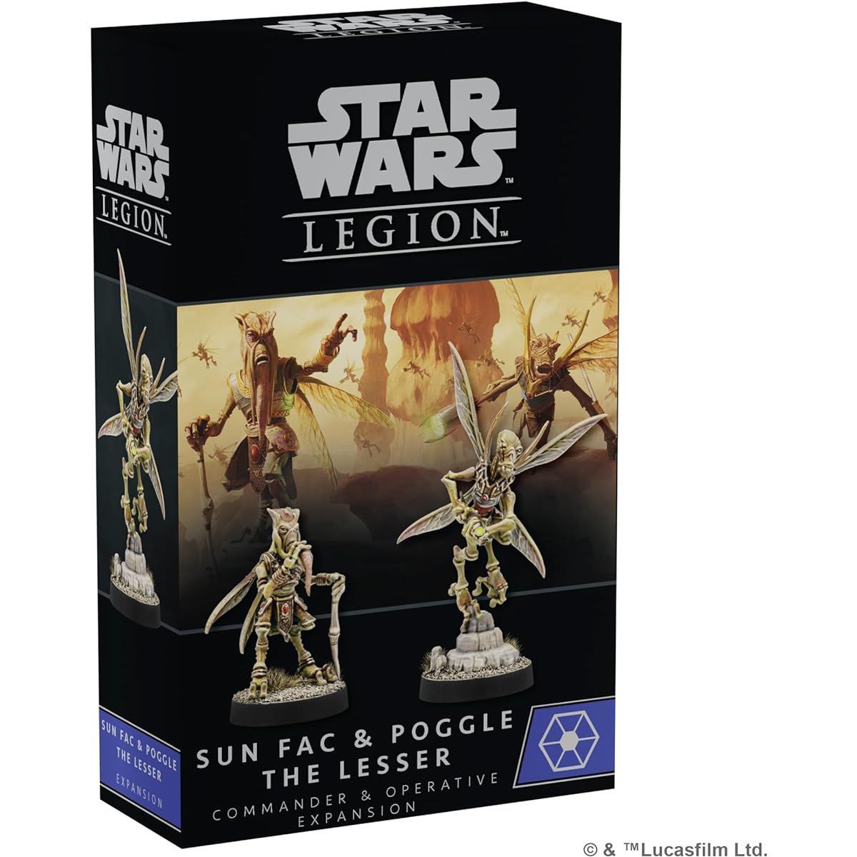Atomic Mass Games Star Wars Legion Sun Fakku & Puggle The Lesser Operative & Commander Expansion - Tabletop Miniatures Strategy Game for Kids & Adults, Ages 14+, 2 Players, 3 Hour Playtime