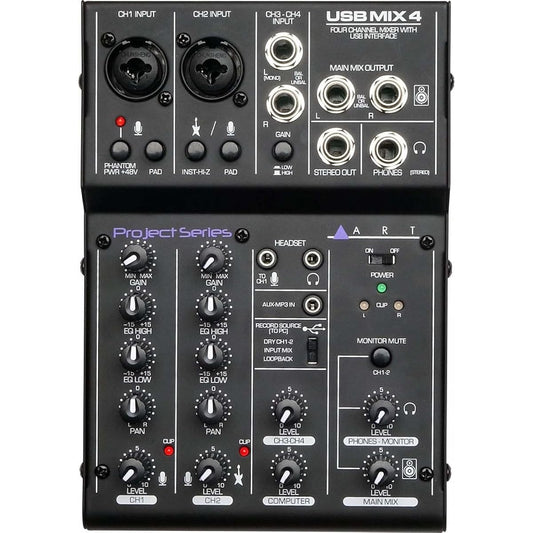 ART ART 4 channel USB mixer USB MIX 4 [Domestic regular import product]