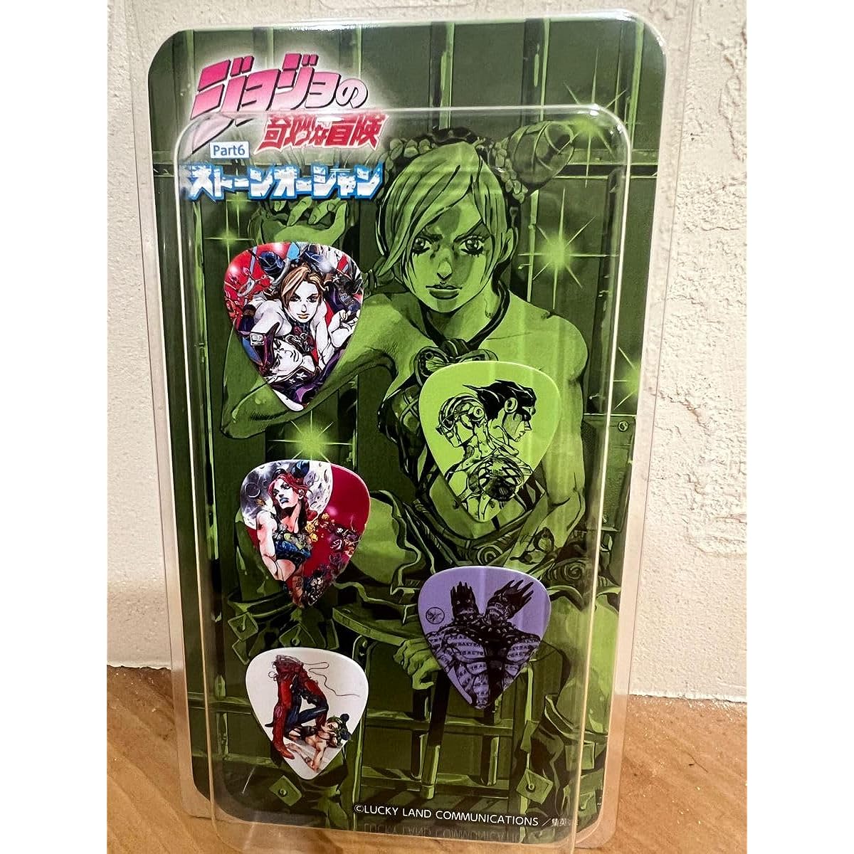 JoJo's Bizarre Adventure Stone Ocean and 320design collaboration product guitar pick set, 5 types in total