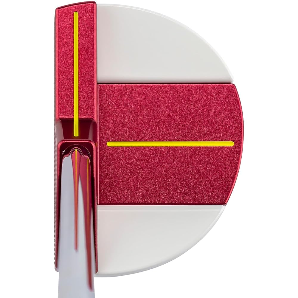 Casco Red Red9/9 Whiteback DELTA-FACE DF-017 Round Mallet Putter Putter Shaft: KBS CT TOUR PUTTER