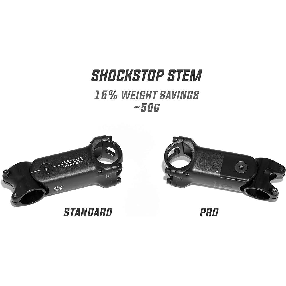 REDSHIFT ShockStop PRO Suspension Stem for Bicycles, Shock-Absorbing Bike Handlebar Stem for Road, Gravel, Hybrid, and E-Bikes, 6 Degree x 100 mm