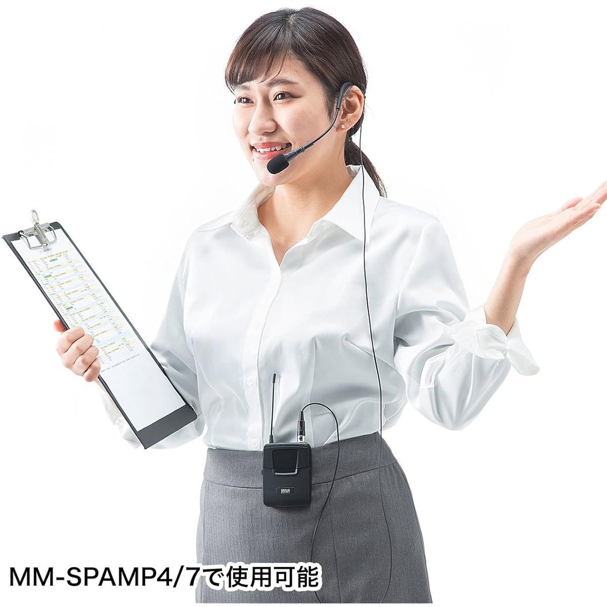 Sanwa Supply Wireless Head Microphone (for MM-SPAMP4/7) MM-SPAMP4WHS