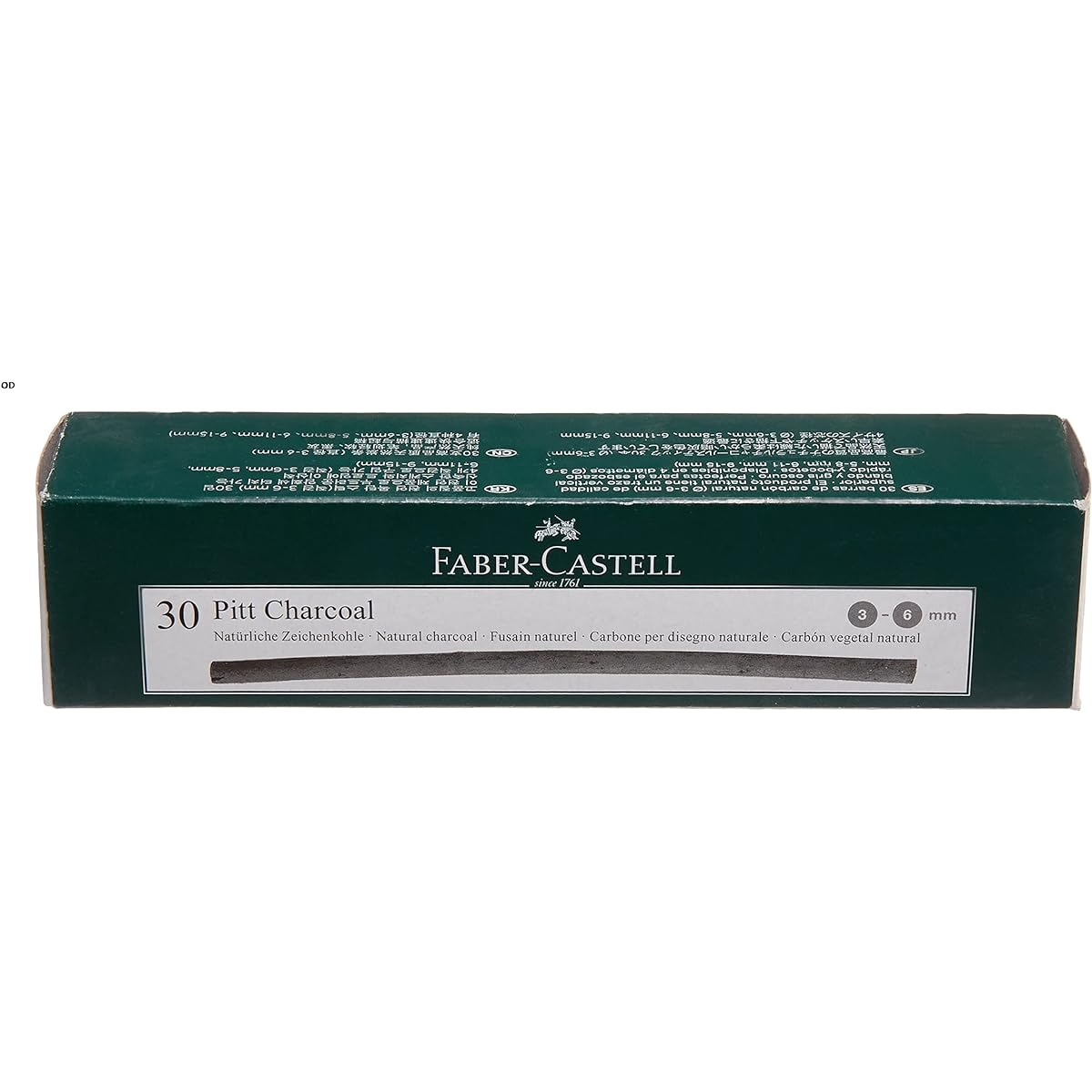 Faber-Castell Diameter 3-6mm Grease & Oil Free Pit Natural Charcoal Stick