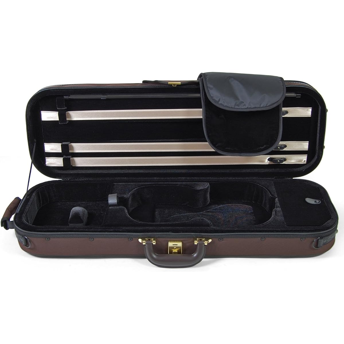 Super Light Oblong Violin Case (Square) Brown