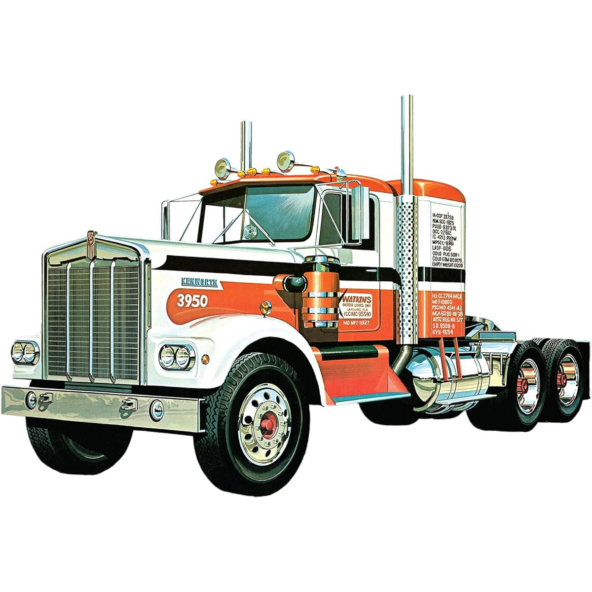 AMT 1/25 Kenworth W925 Conventional Trailer Head