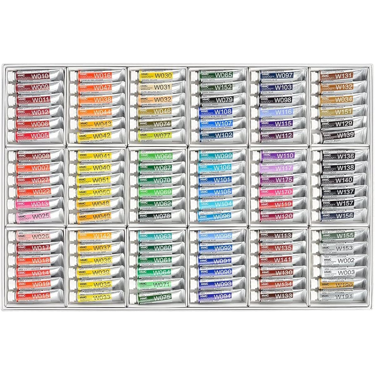 Holbein Transparent Watercolor Paint W422 5ml 108 Colors Complete Set 3422