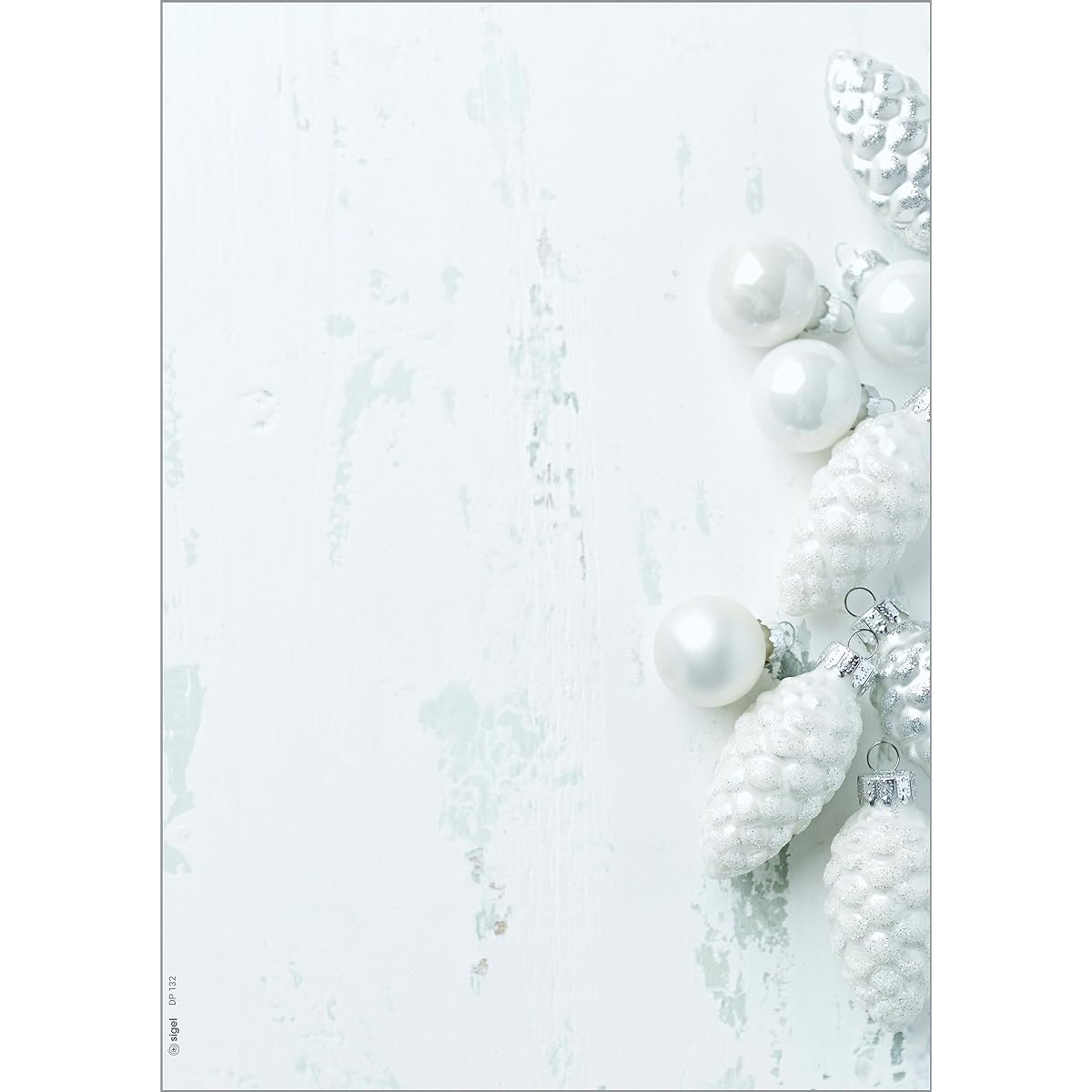SIGEL Christmas Letter Paper Christmas Decoration 21x11.7inch 90g/㎡ White & Light Grey 100 Sheets DP132