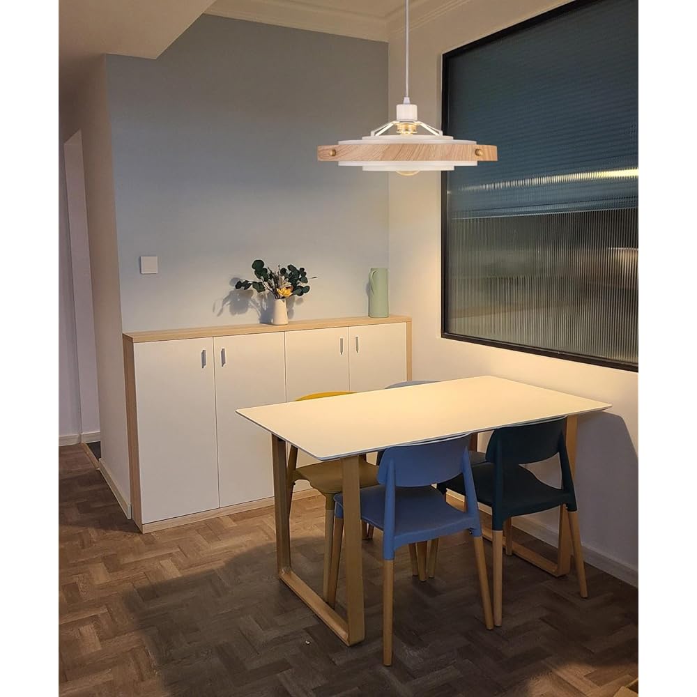 Pendant Light Scandinavian Dining Ceiling Light Stylish Direct Mount Antique Single Light Single Light Simple White Ceiling Light LED Bulb Compatible Designer Lighting Hotel Kitchen Living Room Dining Table Entrance Toilet Elegant Classic GL-27-JP