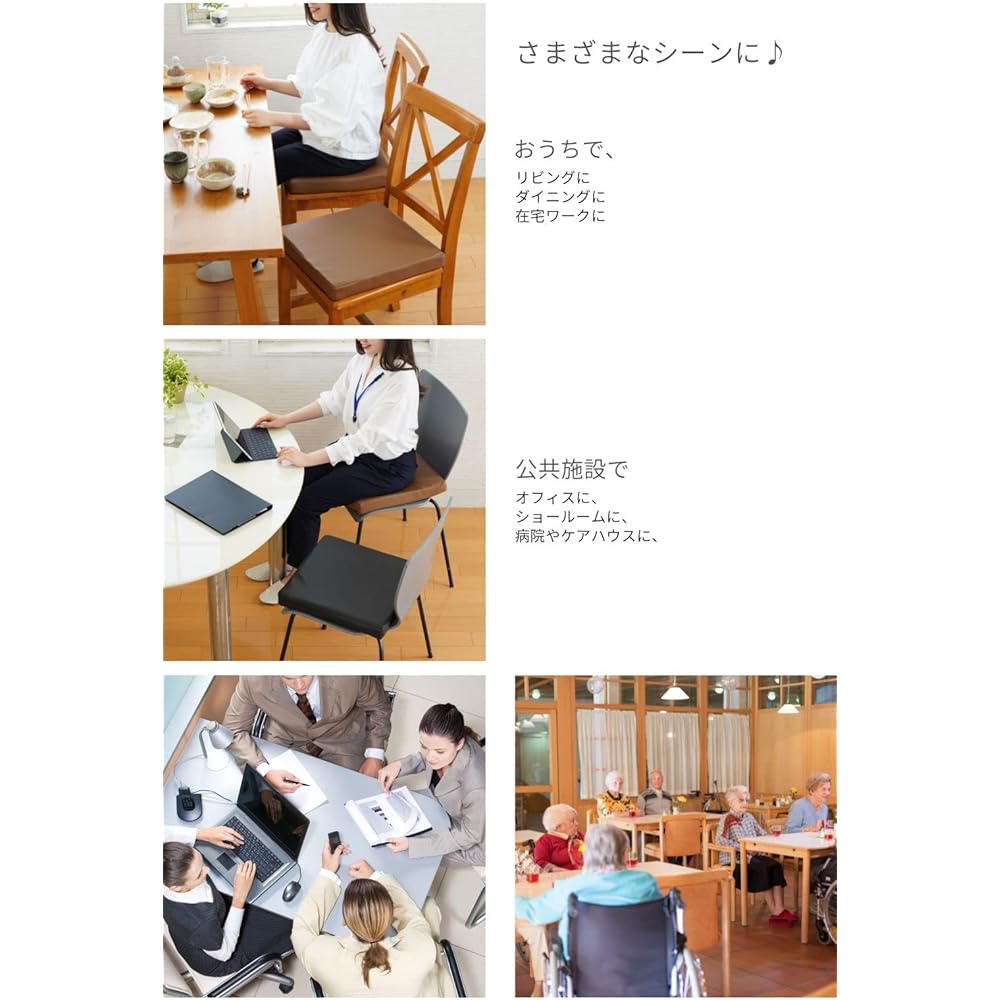 Kinku Leather Cushion Low Resilience High Resilience Cushion Column 40x40x5 (10, Black)