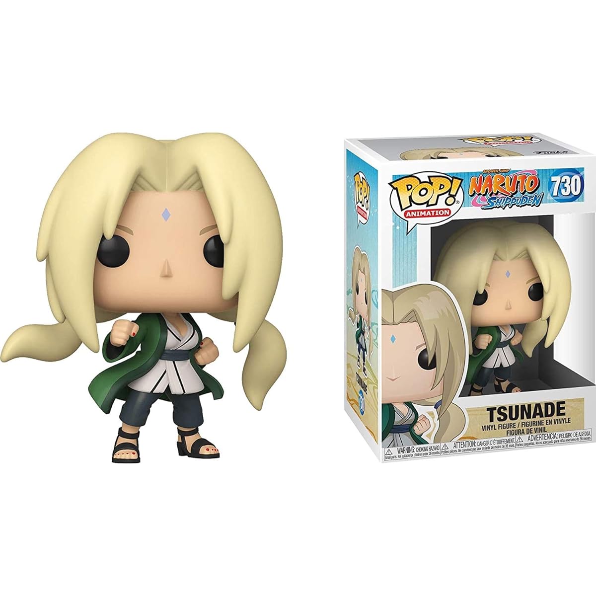 POP NARUTO Shippuden - Lady Tsunade Funko Pop! Vinyl Figure (Includes Compatible Pop Box Protector Case) Multicolor 3.75"