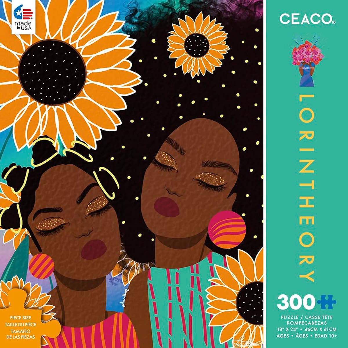 Ceaco - Lorintheory - Sunflowers - 300 Piece Jigsaw Puzzle