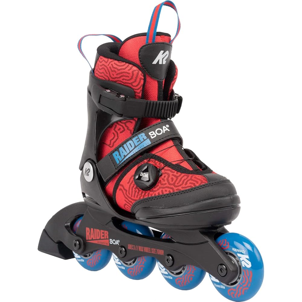 [Ketsu] Junior Inline Skates RAIDER BOA Red/Blue I220200501 1-5/19.5cm-23.0cm