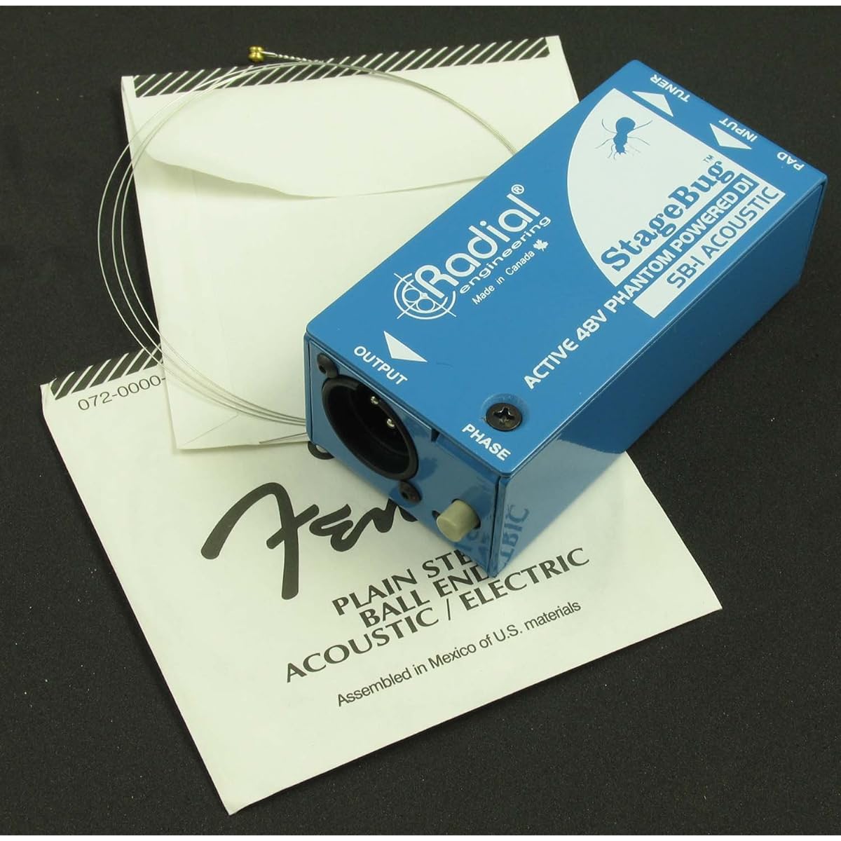 Radial DI box for electric acoustic guitar StageBug SB-1 Acoustic [Domestic regular import product]
