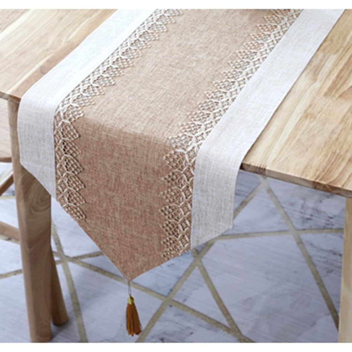 Runner, Table Center, Table, Mat, Striped, Plain, Tablecloth, Table Decoration, Nordic, Stain Resistant, Insulated, Stylish, 32*260cm, Hospitality, With Tassels, Table Cover, Table Decoration, Table Mat, Style 3, Table Runner, Table Cover, Multi-Purpose