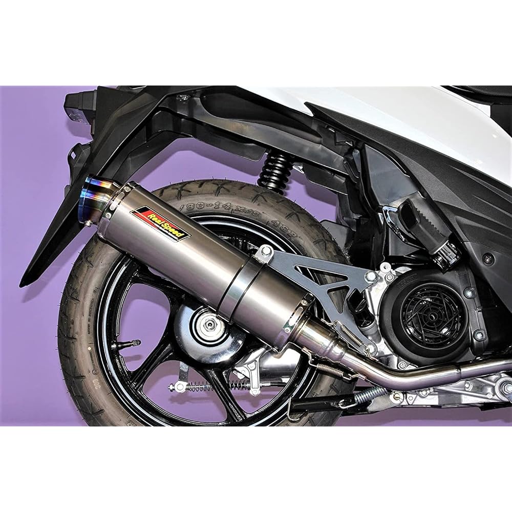 Realspeed Suzuki Address 110 (CE47A) Bike Muffler Meteo Titanium Solid Muffler RSP-MET-406
