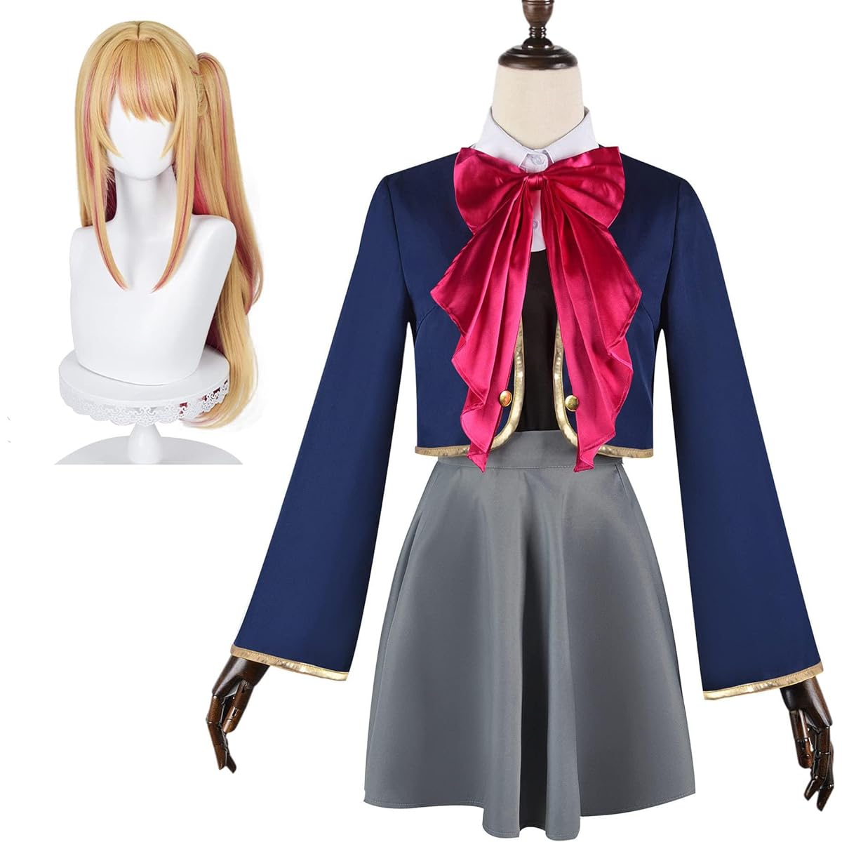 [Coshans] Oshi no Ko Children's Cosplay Costume Hoshino Ai Aqua Ruby Arima Kana Costume Clothes Children's Day Fancy Dress Event Halloween Christmas School Festival Transformation Stage Clothes
