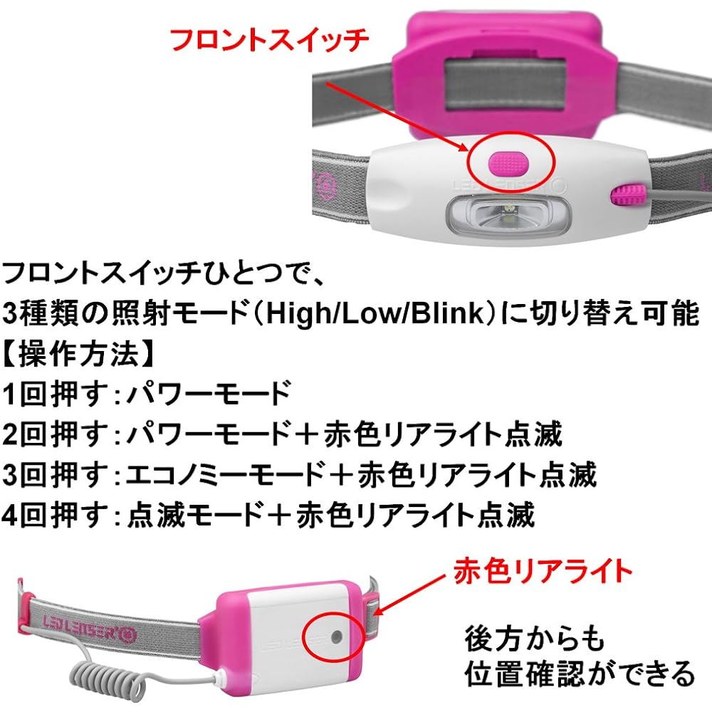 Ledlenser NEO LED headlight running AAA (AAA) 3 pieces [Japanese genuine product]