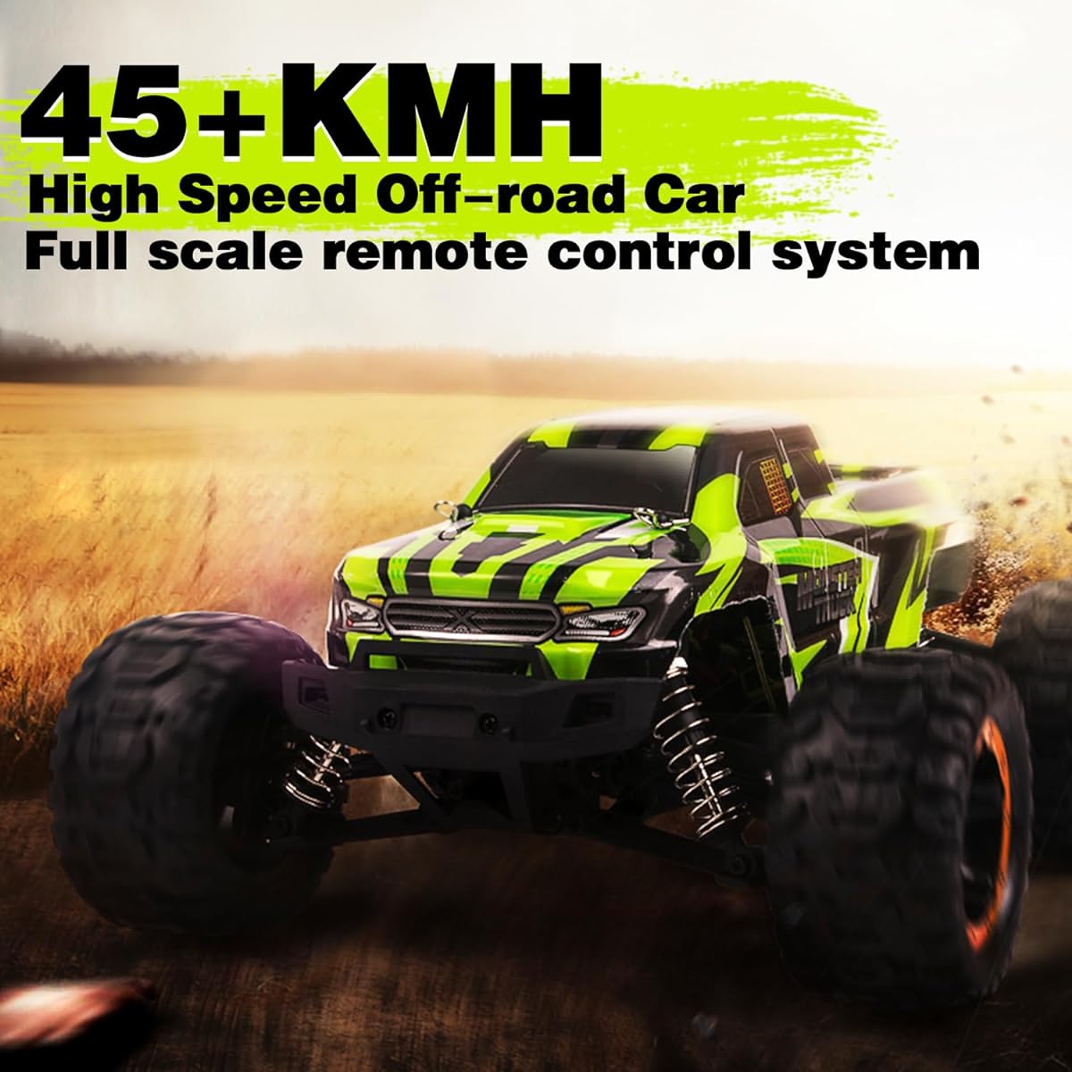 Losbenco 1:16 4X4 RTR Brushless High Speed RC Car for Adults Up to 42mph Hobby Electric Off-Road Racing Buggy 4WD Off-Road Remote Control Car with 2 Lithium Polymer Batteries Monster RC Truck for Boys