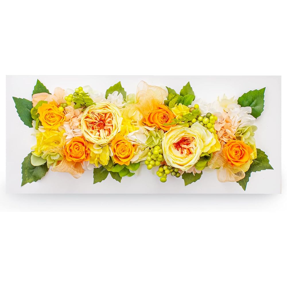 Preserved Flower Retirement Celebration Gift Wall Hanging Present Rose Anniversary Women Men Kouki Kiju Graduation Year Yoneju Opening Celebration Opening Celebration Opening Celebration Flower Family Celebration Clear Case Cosmetic Box Luxulien (W-Temar