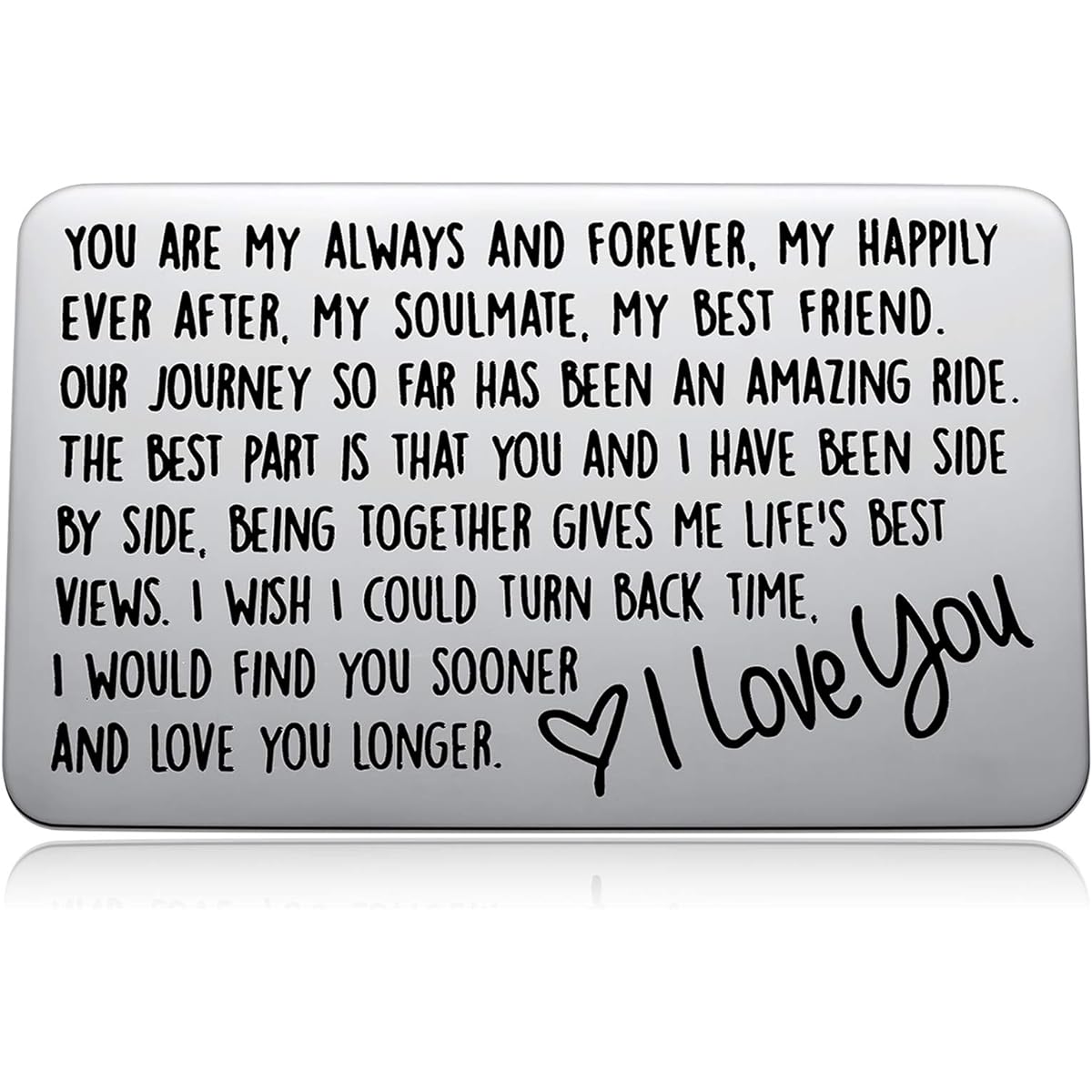 Love Note Wallet Card Boyfriend Husband Girlfriend Wife Anniversary Card Spouse Gift Long Distance Couple Gift Birthday Valentine's Day