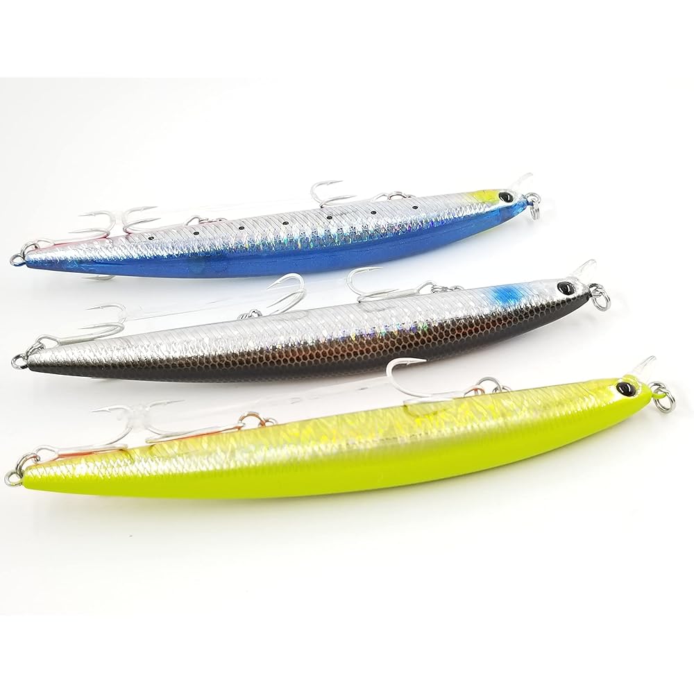 125F 14g [TSURINOYA] Slim Floating Shallow Range Minnow Tungsten Ball Center of Gravity Movement System Seabass Lure DW72