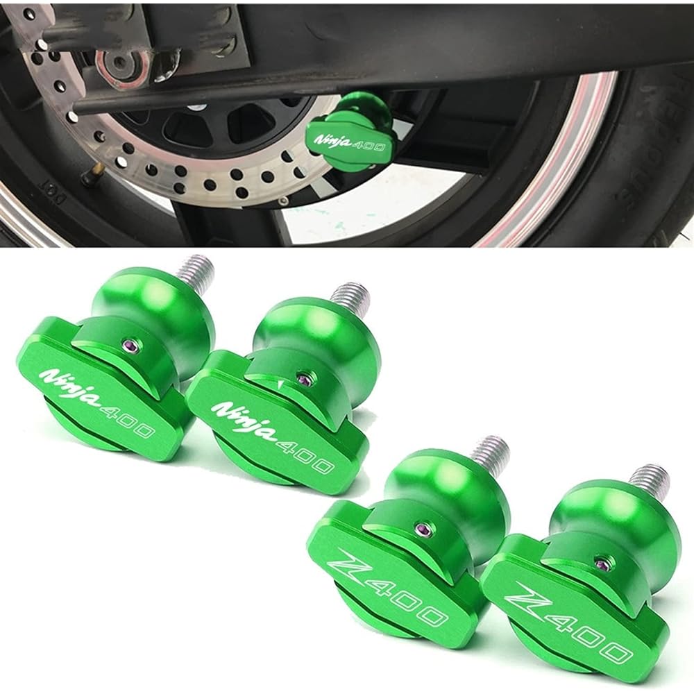 DOOREX Motorcycle CNC8mm Swing Arm Spool Slider Swing Arm Stand Accessories Fits Kawasaki Ninja400 Ninja 400 ZZ400 2018 2019 2019 2020 2021 Swing Arm Slider Spool (Size : Z400 Gold)