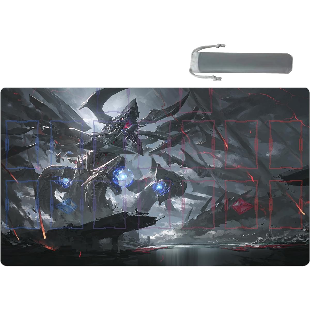 sabermaster ygo playmat duel mat game competition pad mat card binder deck 23.6x13.7 inch (11)