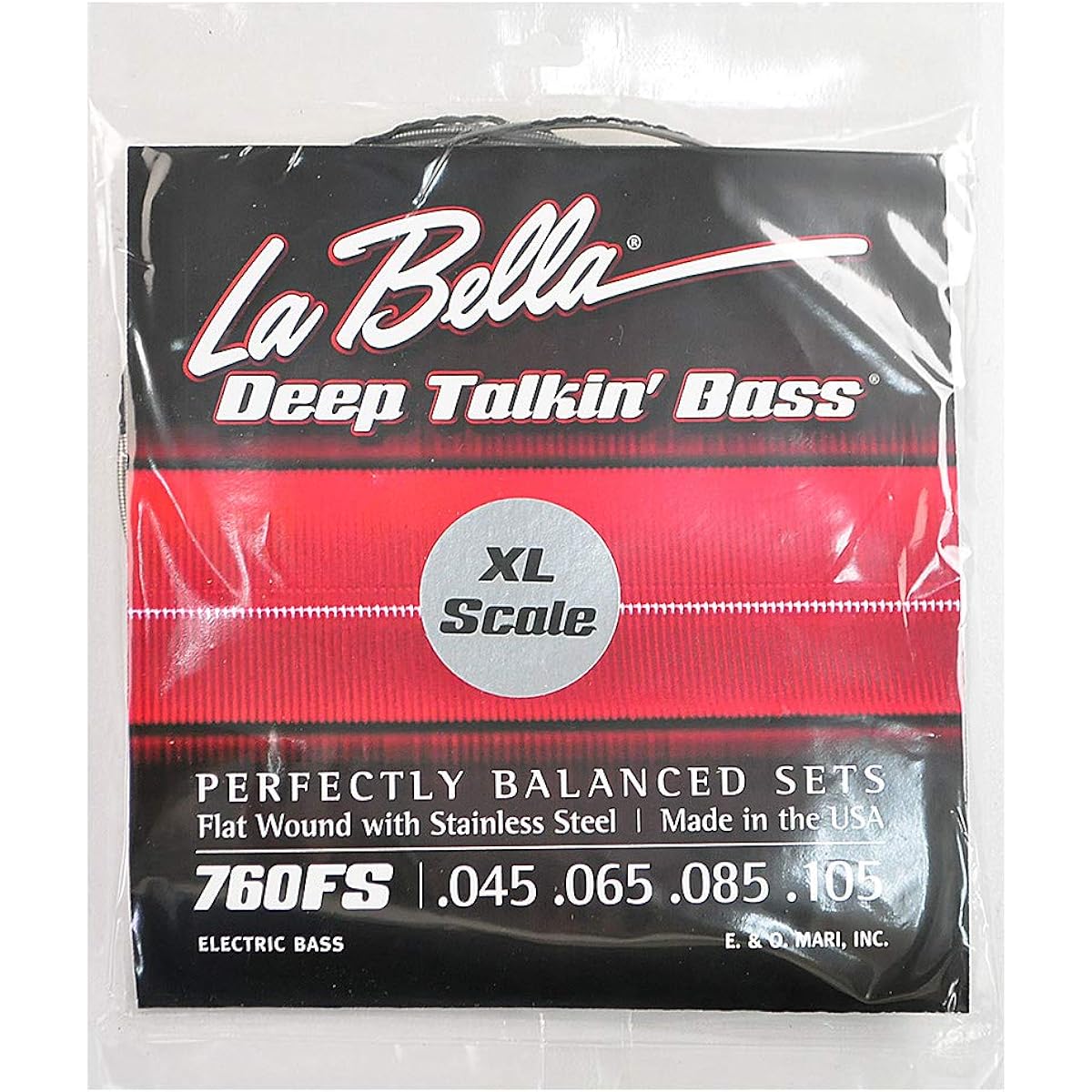 LA BELLA Bass Strings 760FS XL - 38"Deep Talkin' Bass Flats Standard 45-105