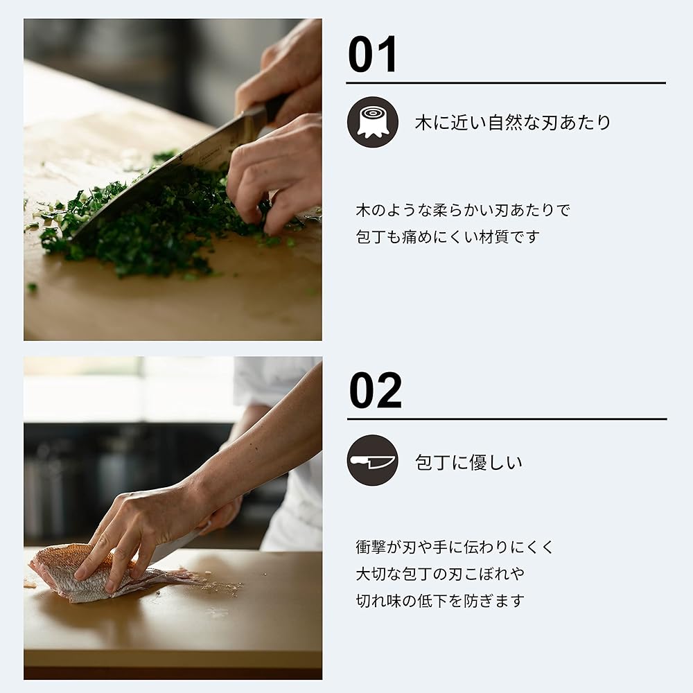 Parker Asahi Antibacterial Cutting Board Synthetic Rubber Asahi Cooking Cut Commercial Use (Made in Japan) 500 x 250 x 20 mm G101