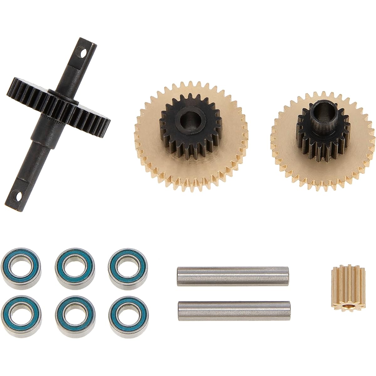 Meus Racing Steel Low Range Transmission Gear Set Upgrade Parts for TRX-4M TRX4M Bronco Defender 1/18 RC Crawler Car (13.17:1)