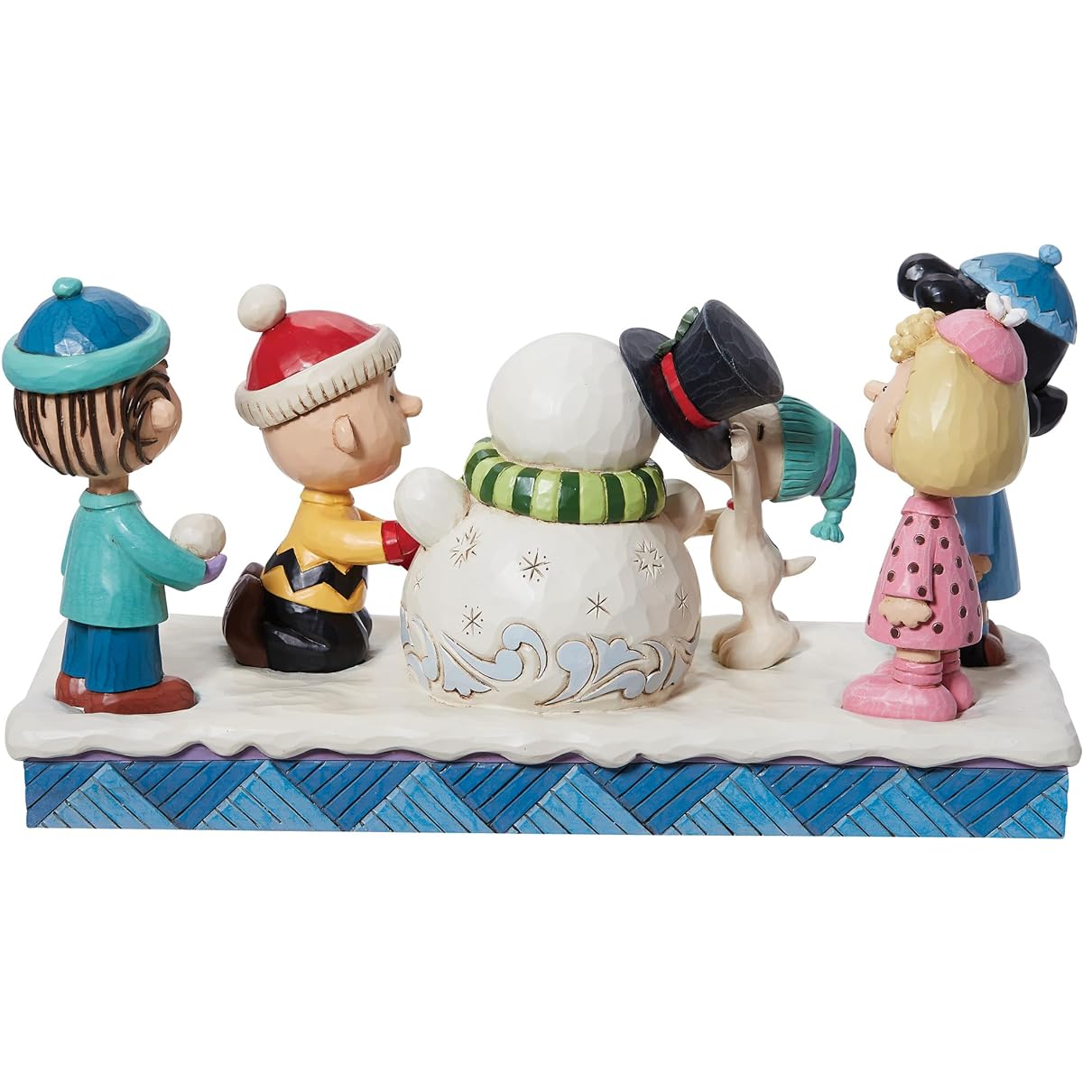 JIM SHORE Peanuts Gang & Snowman 6013040