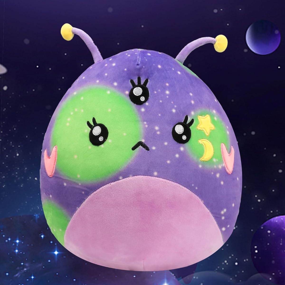 Easfan 14" Alien Plush Pillow Purple